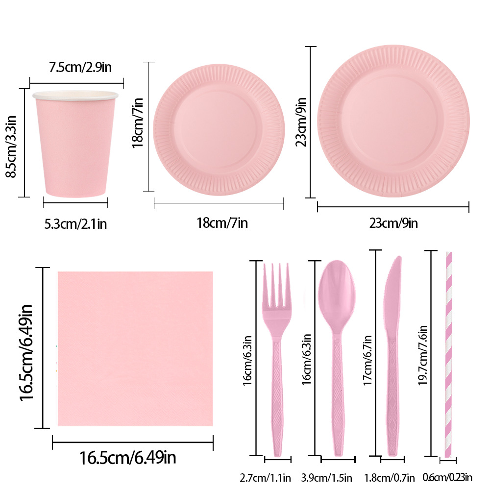 一次性餐具/一次性点心盘/环保一次性餐具/一次性餐具套装/纸杯纸盘产品图