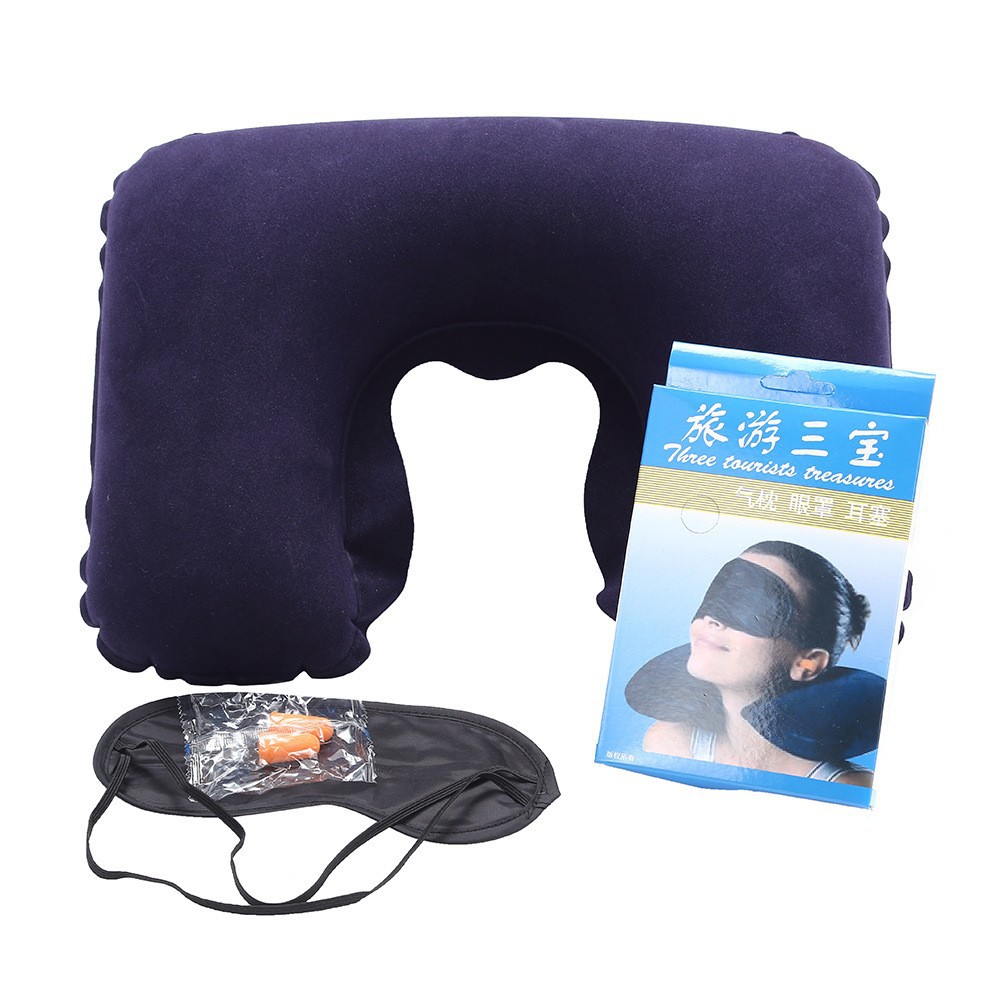 Portable inflatable U-shaped pillow, inflatable U-shaped pillow, inflatable pillow, inflatable U-shaped pillow details Picture