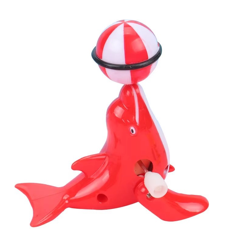 Wound wound dolphin, rotating sea lion, small sea lion toy, wound wound toy, street stall, Children's Day small gifts Item Picture