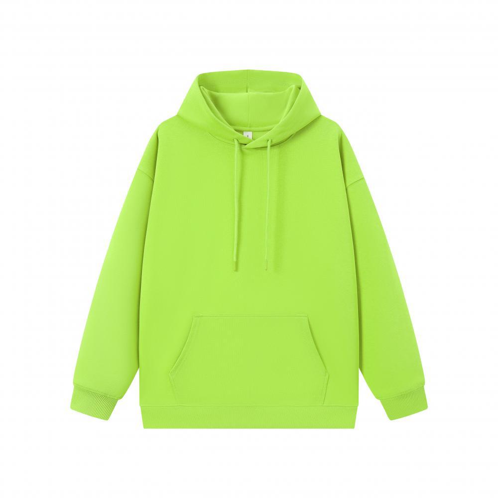 The new autumn and winter collection of Huamian hooded sweatshirts is a huge hit, weighing 400g for both men and women. It features off-the-shoulder loose solid color coats and hoodies Specification drawing