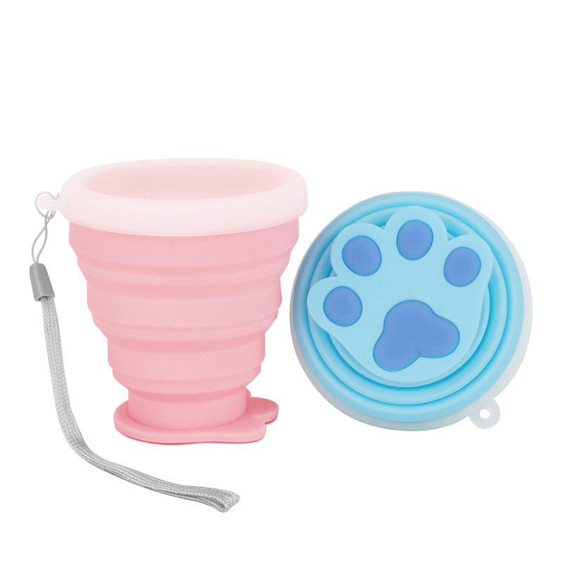Mengzhao Silicone Folding Cup, portable outdoor travel cup with lid, 200ml Application Scenario