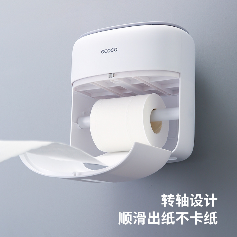White smart tissue box with household roll toilet paper, toilet paper roll toilet paper Specification image