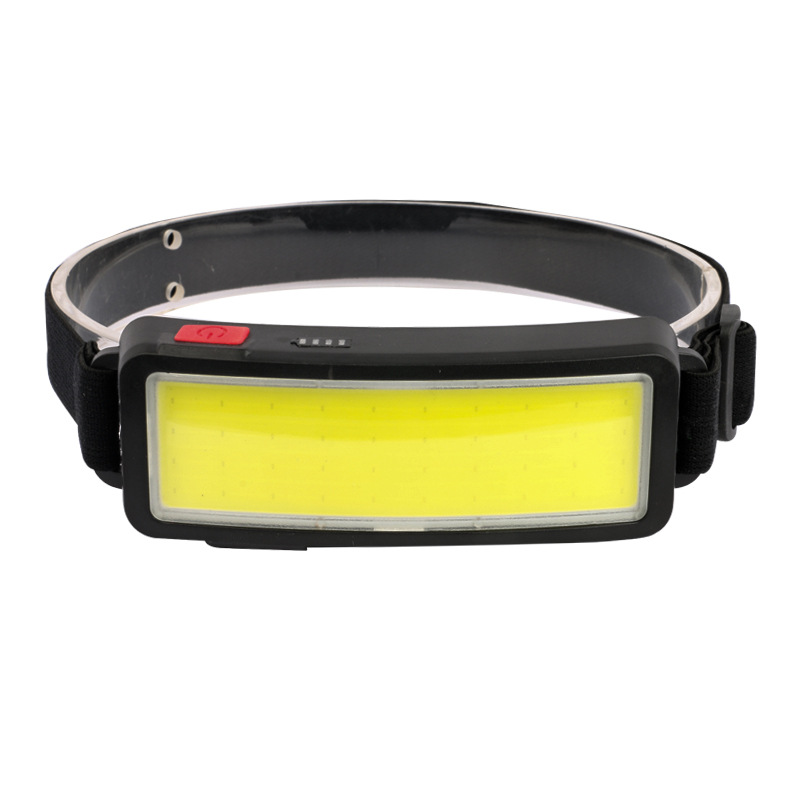 New cross-border COB headlamp, USB charging headlamp, electric display, outdoor fishing strong head, wearable floodlight smart headlamp details Picture