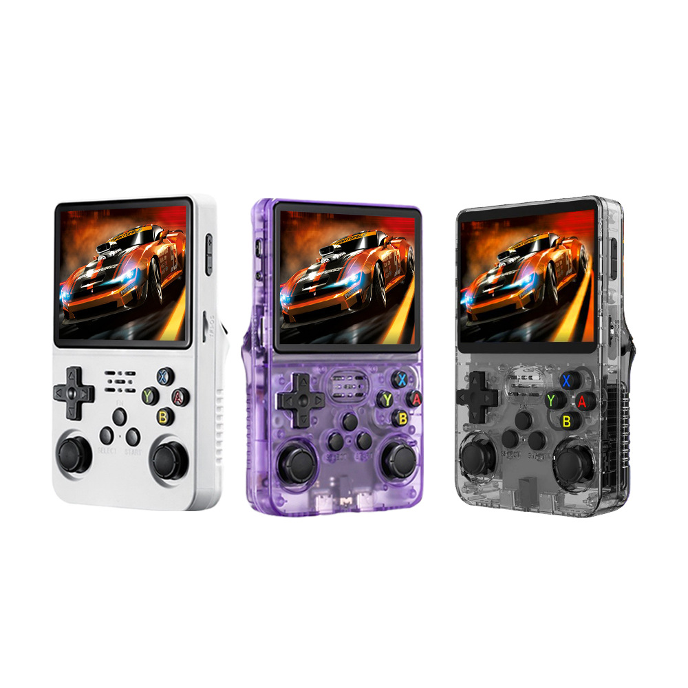 Cross-border R36S arcade handheld console, 3.5-inch high-definition screen portable retro and nostalgic game console, joystick game console Item Picture