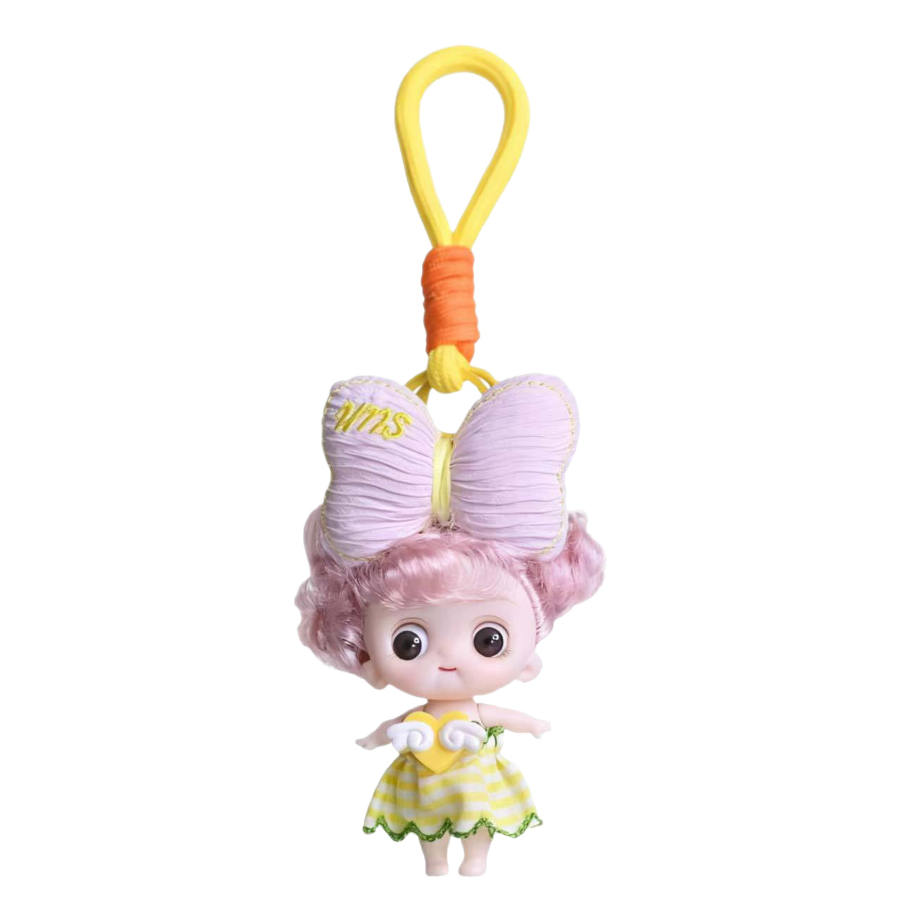Wholesale of cartoon three-dimensional, cute, big bow top doll pendants, keychains and coin purse pendants Item Picture