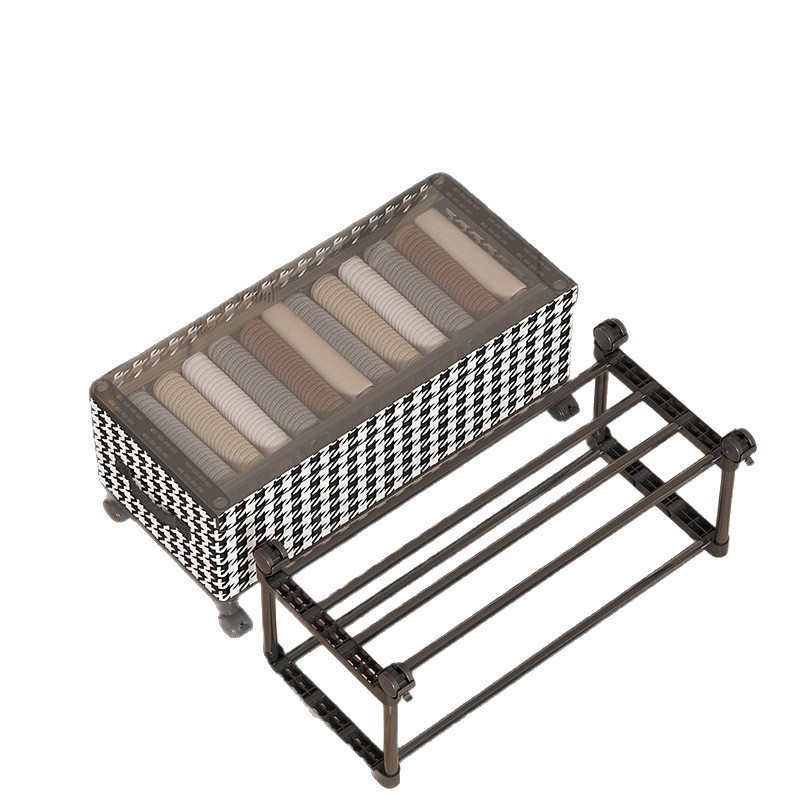 Under-bed storage box with wheels, dust-proof, home organization and storage, clothing storage box, large-capacity thousand-bird compartment storage box Item Picture