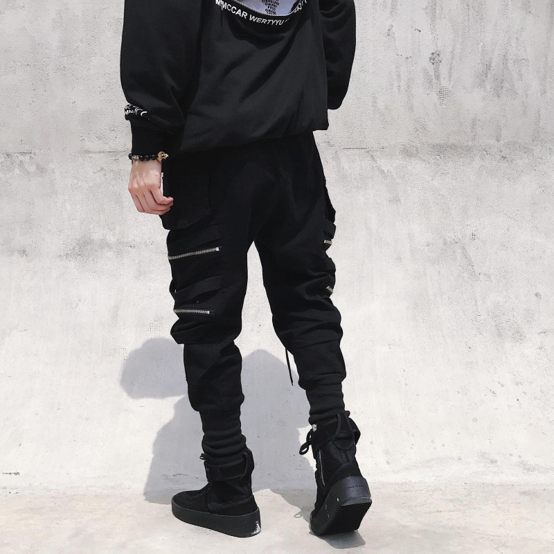 Men's workwear pants with tight legs, Korean style, trendy American street loose, bf Trend brand hiphop pants Application Scenario
