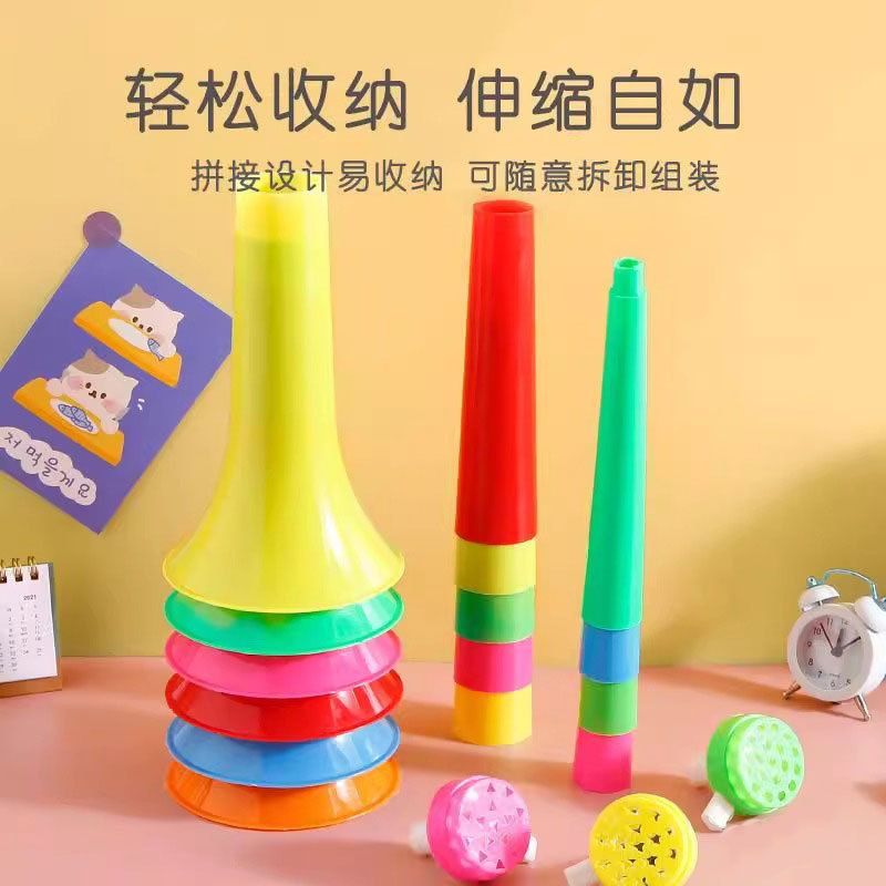 The telescopic fan cheering and celebration for the third day of the Lunar New Year, the World Cup football horn, 60CM Specification image