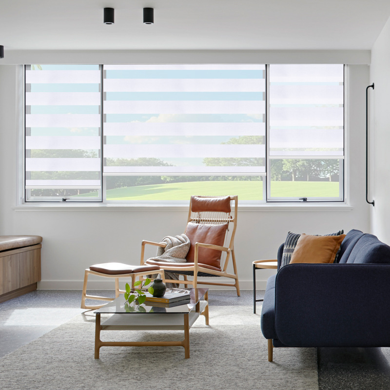 Factory-customized thickened, non-perforated, plain soft gauze curtains for sun protection and shading, zebra blinds, roller blinds, and toilet blinds Specification image