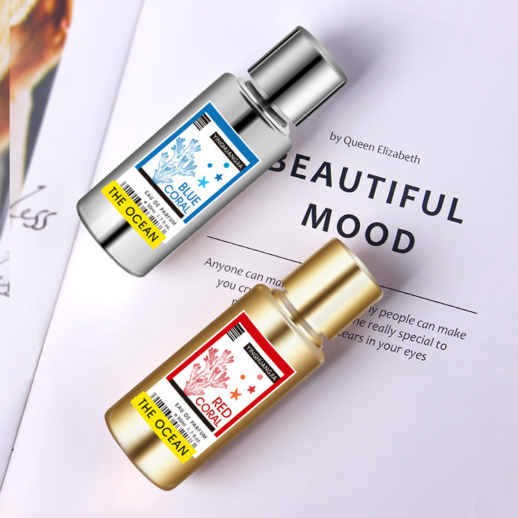 跨境珊瑚男士女士试管中性香水地摊批发飞行员费洛蒙持久红珊瑚