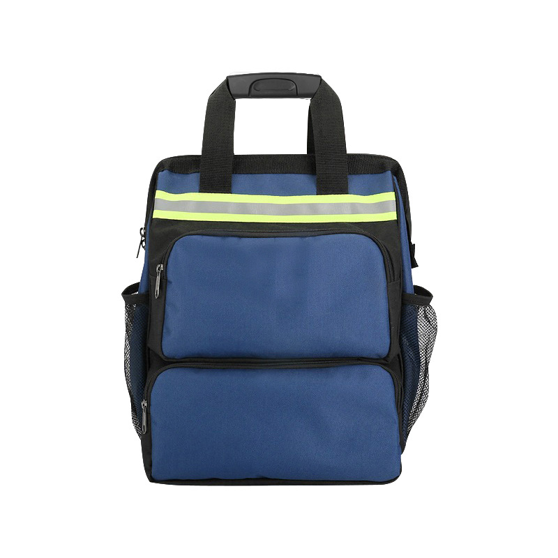 The Oxford cloth backpack for double-shoulder tools is sturdy and durable. It is specially designed for electricians, home workers, and maintenance. It has a large capacity for weak current engineering and can be stored Application Scenario