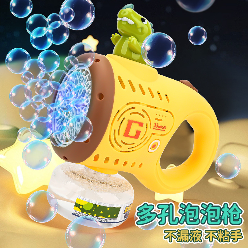 Fully automatic bubble gun toys, rechargeable bubble machines, hand-held electric bubble sticks, children's mixed hair, wholesale at stalls Application Scenario