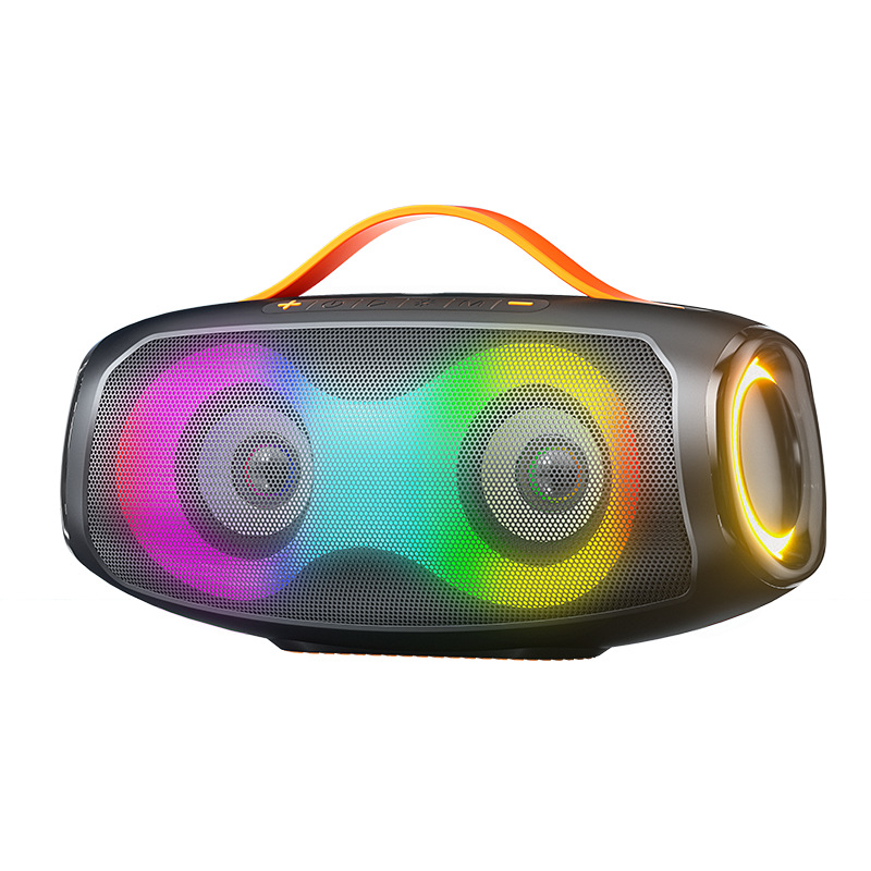 New wireless Bluetooth speaker, outdoor waterproof handle, portable 60W super heavy subwoofer with RGB light speaker Item Picture