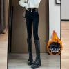 The new autumn and winter stretch tight-fitting women's 2023 high-waisted denim form-fitting pencil pants are versatile Item Picture