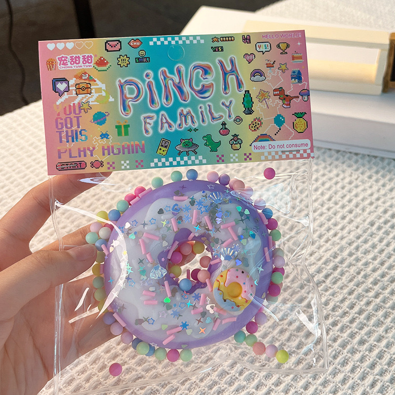 Super soft doughnut cake Kneading Fun, exquisite food toys, cute desserts, simulation rebound toys Specification image