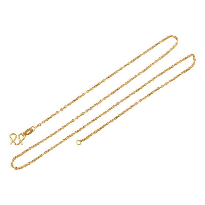 999-character printed titanium steel O-shaped necklace, bare chain, collarbone chain, plain chain, high-end diy accessory Item Picture