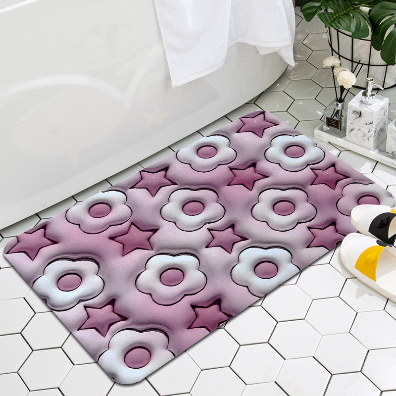 وسادة أرضية لباب الحمام المنزلي مزودة بمياه ممتصة Specification image