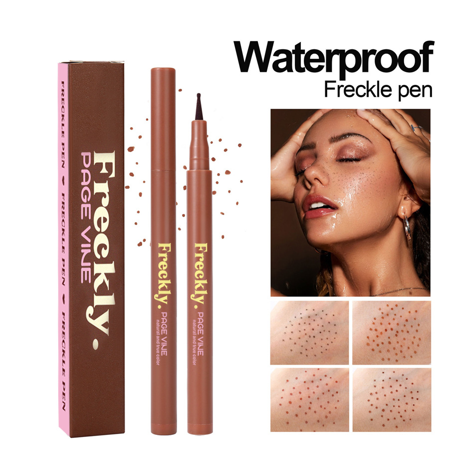 Cross-border makeup PAGE VINE European and American bestseller Natural freckle Masking Pen, realistic and not easy to fade freckle makeup pen details Picture