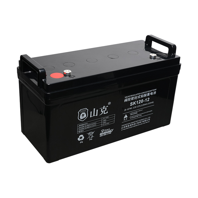 山克12V120AH铅酸蓄电池UPS电池逆变器EPS免维护免更换密封蓄电池