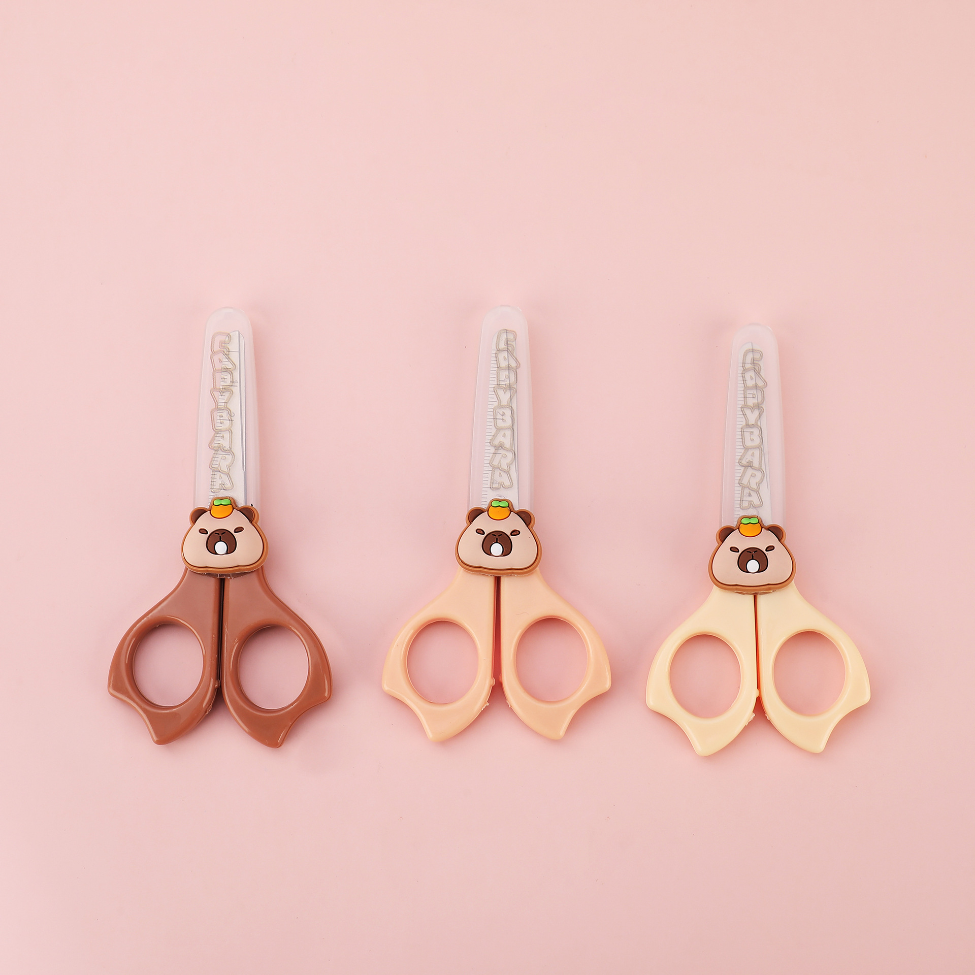 Pioneer 1290 Cartoon Guinea Pig Student Scissors, Children's Scissors, Learning stationery, Special Scissors for hand paper-cutting details Picture