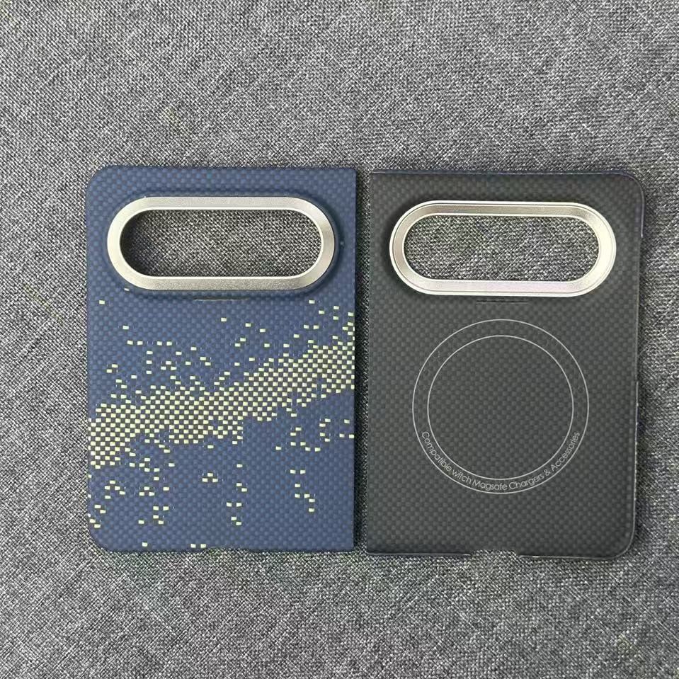 Para huawei pura X max carcasa de fibra de aramida carcasa magnética kevlar carcasa de eje medio carcasa anti-huellas digitales Item Picture