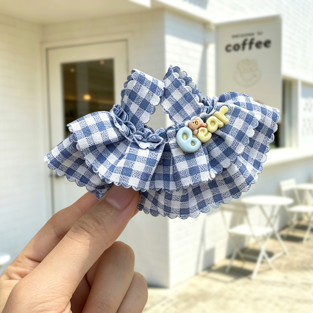 zsiga baby dress plaid skirt bow set 10cm baby dress wholesale long-leg KT baby dress mini doll dress-up Application Scenario
