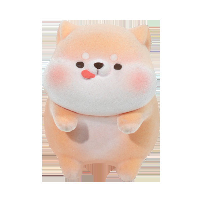 毛茸茸治愈系趴趴摆件工位电脑桌面摆件汽车中控显示屏装饰品可爱白底实物图