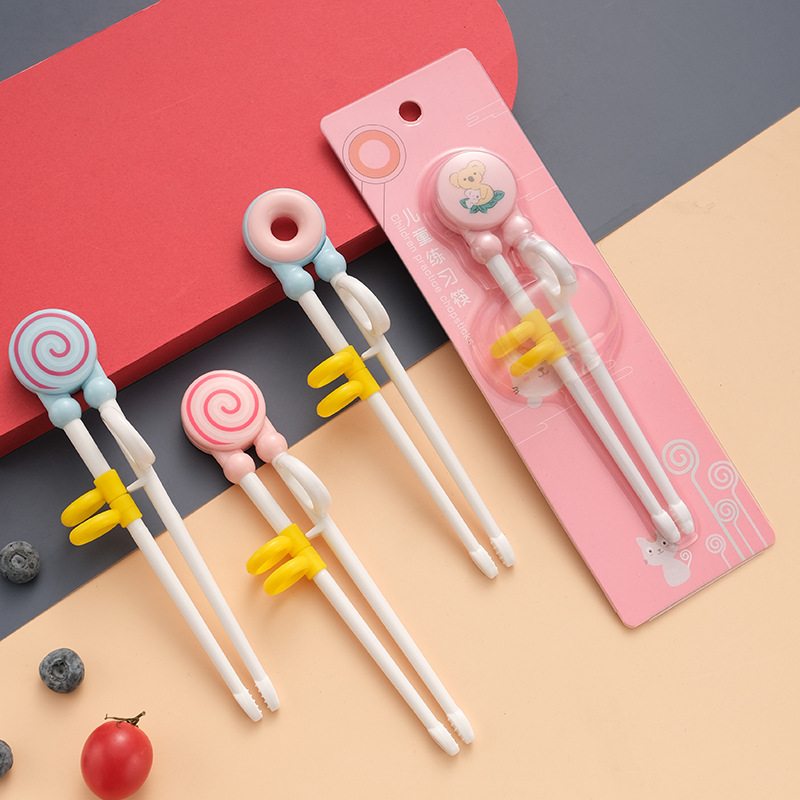 宝宝吃饭训练筷婴幼儿卡通学习筷儿童矫正练习筷子母婴喂养餐具