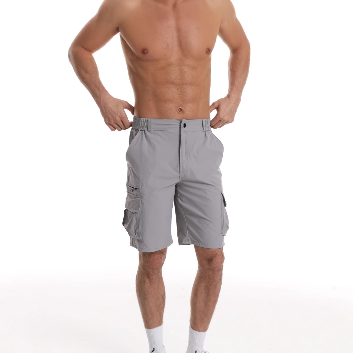 Cross-border 3695 style summer new multi-pocket men's sports mountaineering waterproof shorts that have been popular in Europe and America for 25 years details Picture