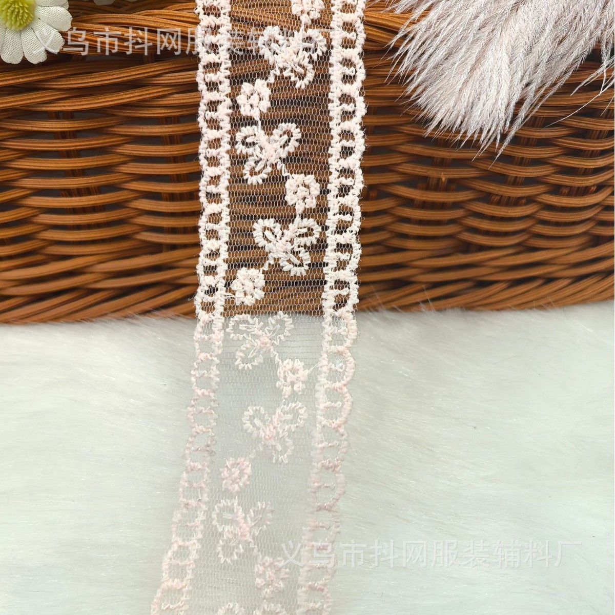 Lace lace wedding dress embroidery webbing, Lolita handmade diy hair accessories, headwear accessories, bow webbing wholesale Item Picture