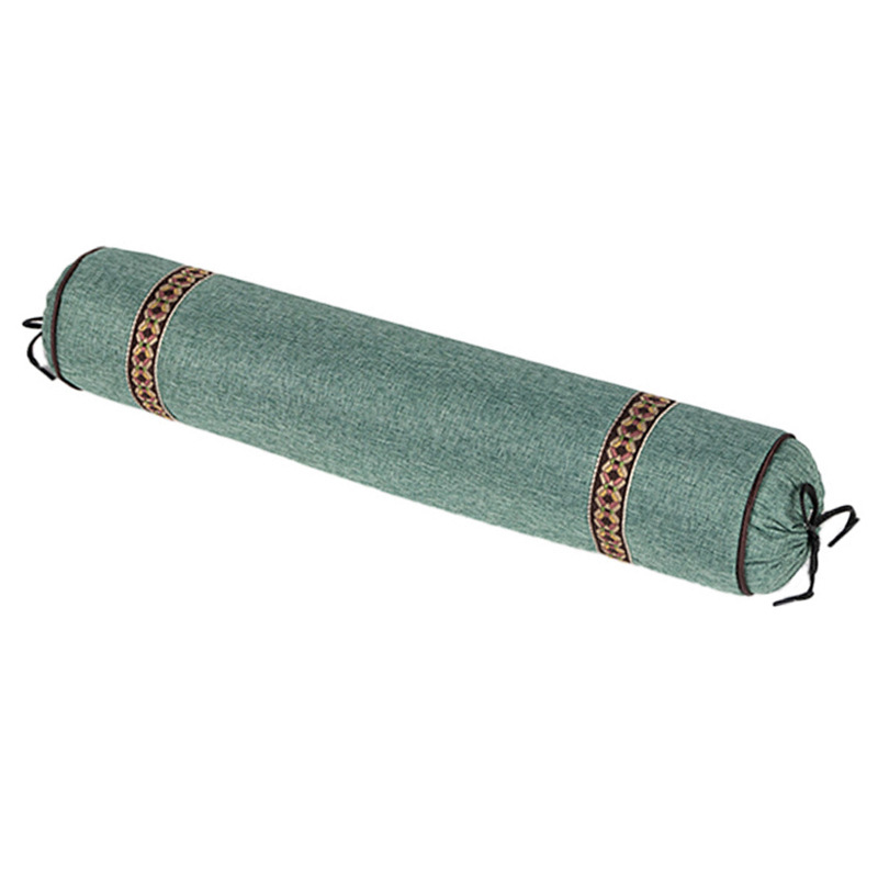Mugwort neck pillow, household mugwort one-piece pillow, coarse cloth cylindrical neck protection pillow manufacturer wholesale, mat mugwort pillow Item Picture