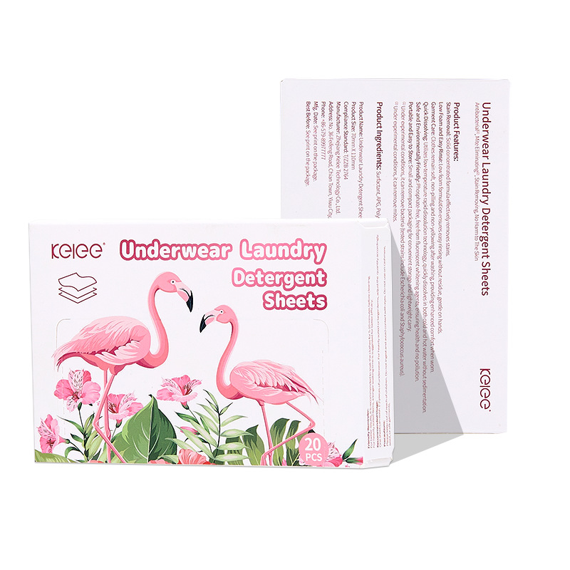 Fully dissolving disposable underwear laundry detergent, essential laundry sheets for students in school dormitories, long-lasting fragrance, available for cross-border use Application Scenario