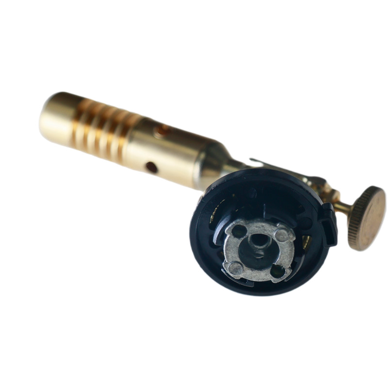 All-copper 733 card-type burner, outdoor camping barbecue ignition card-type gas cylinder, windproof portable baking burner Item Picture