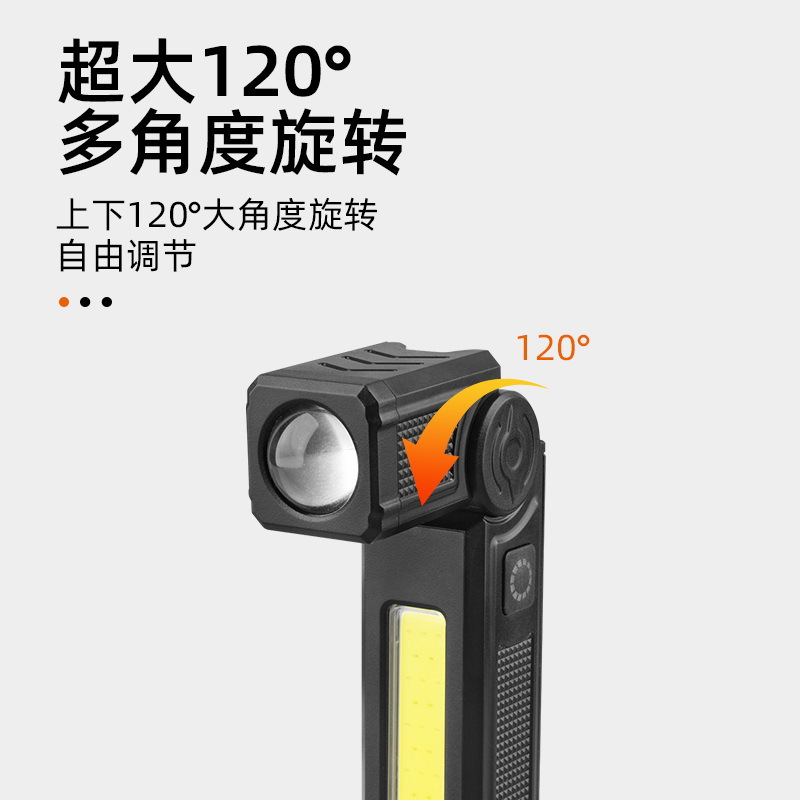 Cross-border multi-functional portable work light, 120° rotating local lighting, magnetic car repair light, portable inspection light Application Scenario