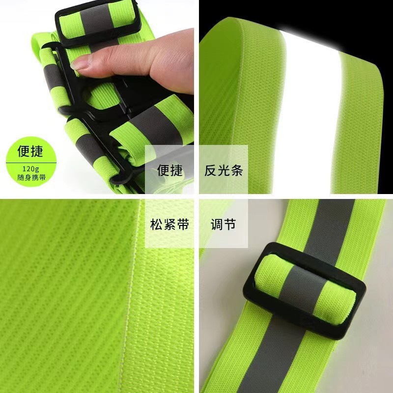 The green reflective camera shoulder strap is anti-slip, widened, comfortable and durable Specification image