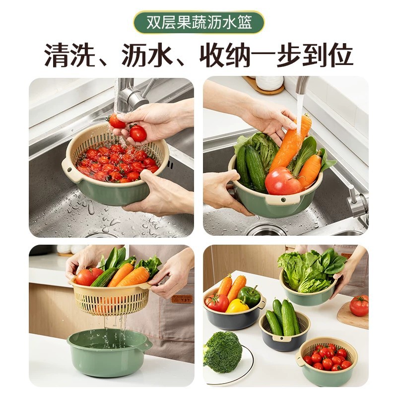 沥水篮、盆实物图