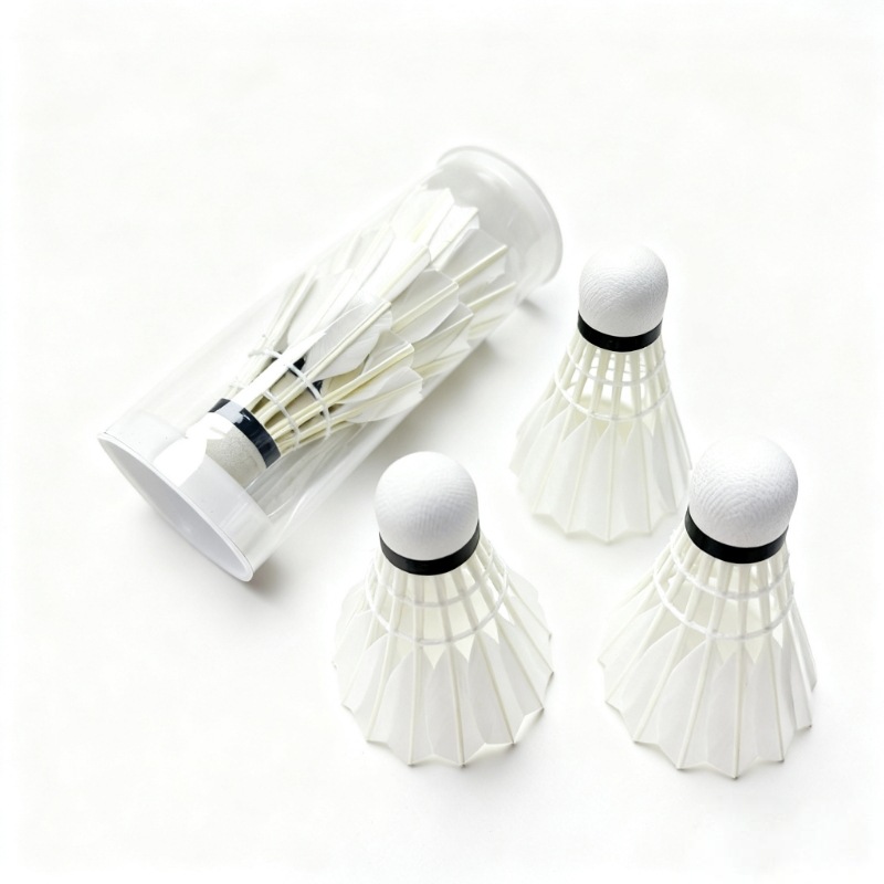 Three buckets of durable badminton balls for beginners, plastic badminton balls for indoor and outdoor badminton training Item Picture