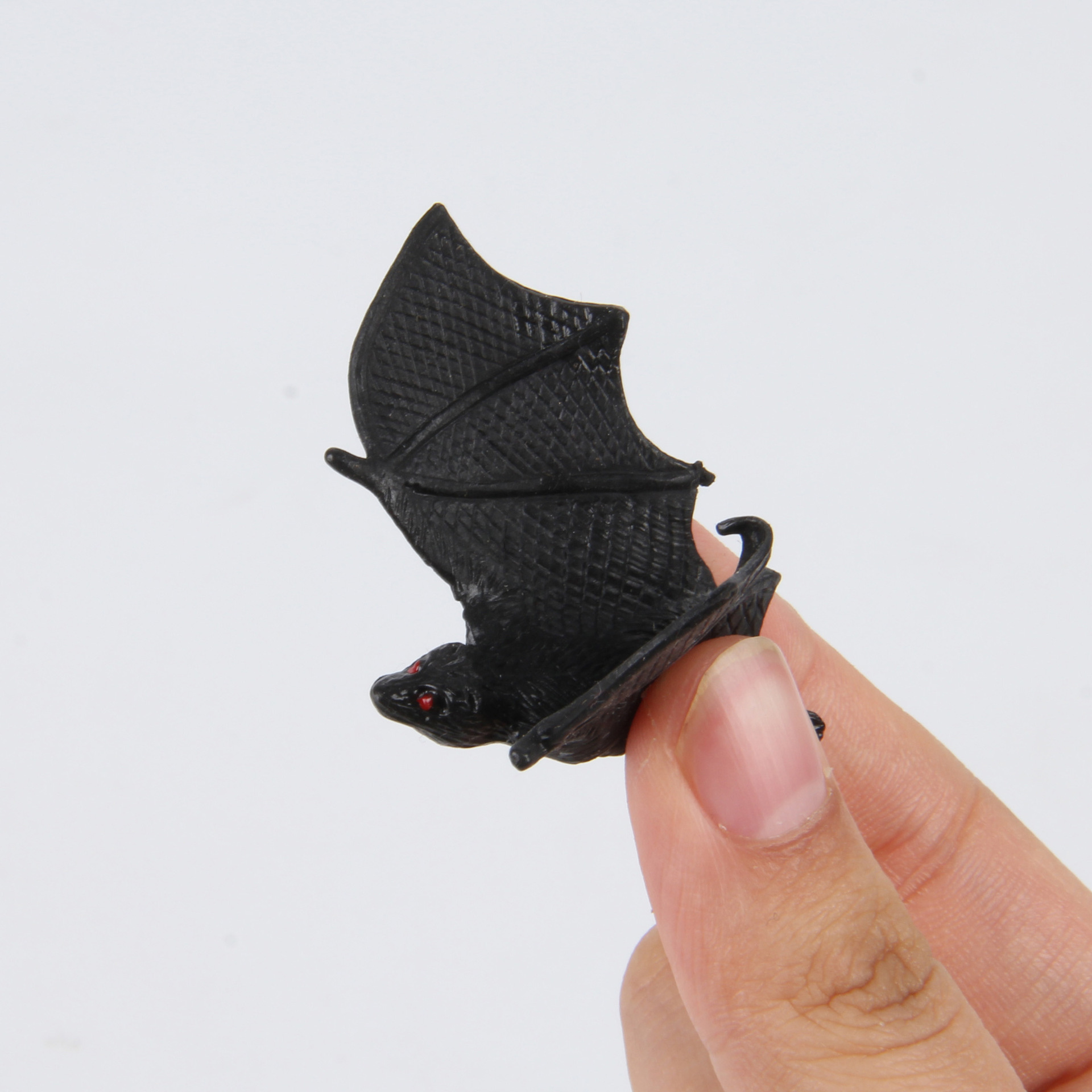 跨境立体蝙蝠鬼节酒吧KTV布置万圣整蛊道具迷你仿真软胶蝙蝠玩具细节图