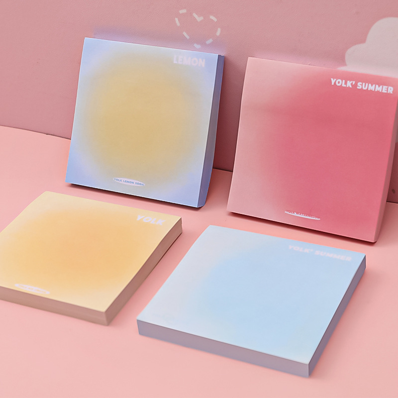 Gradient color sticky note paper, student n times blush, gradient planner sticky note book, student planner halo sticky note paper