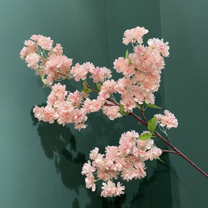 Cross-border bestseller Modern living room home simulation new encrypted 4-fork cherry blossom wedding living room interior decoration artificial flower Application Scenario