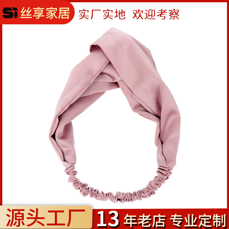 Silk-like hair accessories, face-washing, hair-drying headwear, fabric hair accessories, handcrafted hair accessories for hair-drying