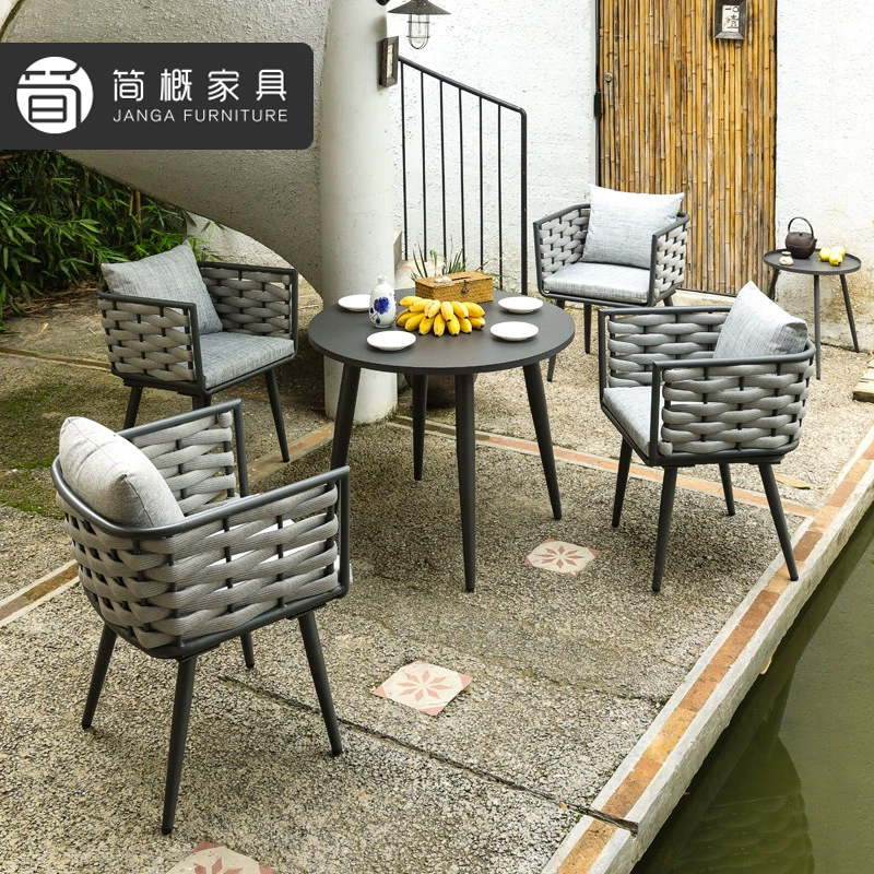星辰工厂批发休闲别墅庭院桌椅户外花园阳台藤桌椅家具组合酒店民宿金属桌椅