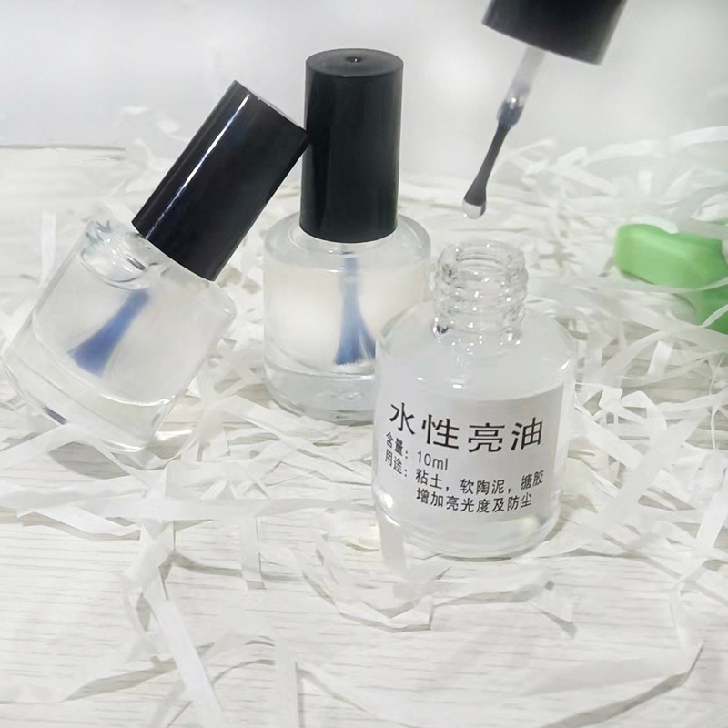 软陶亮油水性上光油 防尘增亮石膏娃娃保护油手工diy软陶泥封层产品图