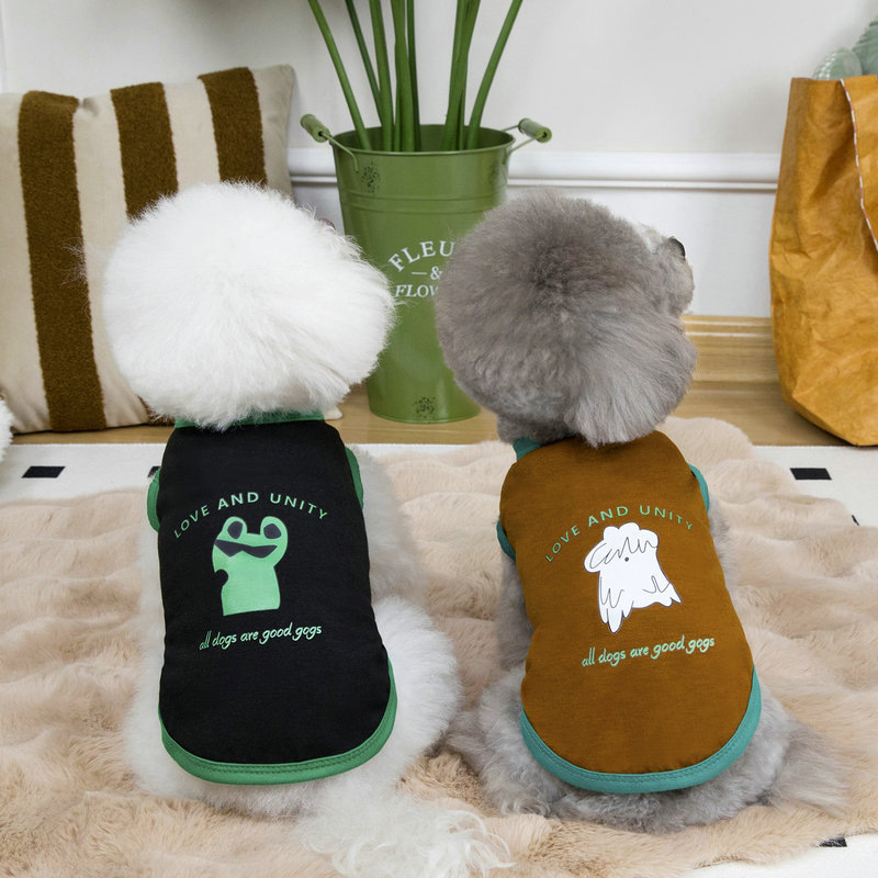 Dogs, pet cats, Teddy poodles, Chihuahuas, Bichon Frises, small clothes, spring and summer outfits, unity vests, puppies