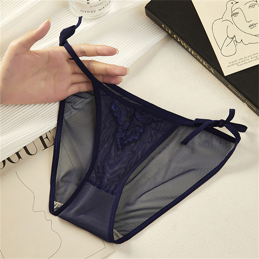 New patterned lace underpants for women, low waist, high elasticity, breathable, comfortable and sexy, with cutouts. Women 6931# Specification image