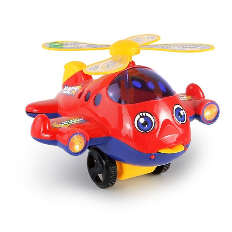 Infants and toddlers sticking out their tongues, jingling, hand-pushed planes, babies learning to walk and crawl, interactive strollers, wholesale of children's toys Item Picture