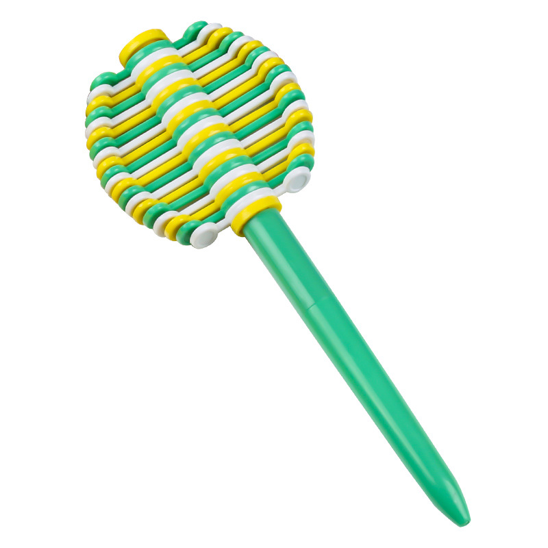 Children's intellectual and creative stationery, plastic stress-relieving pen, rotating petal ballpoint pen, student toys, rotating peculiar pen Item Picture