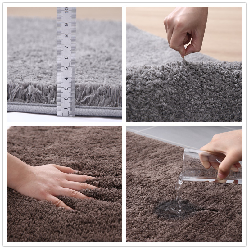 Cross-border thickened plush absorbent floor mat, bathroom anti-slip foot mat, household kitchen and bathroom floor mat, entrance door mat Specification image