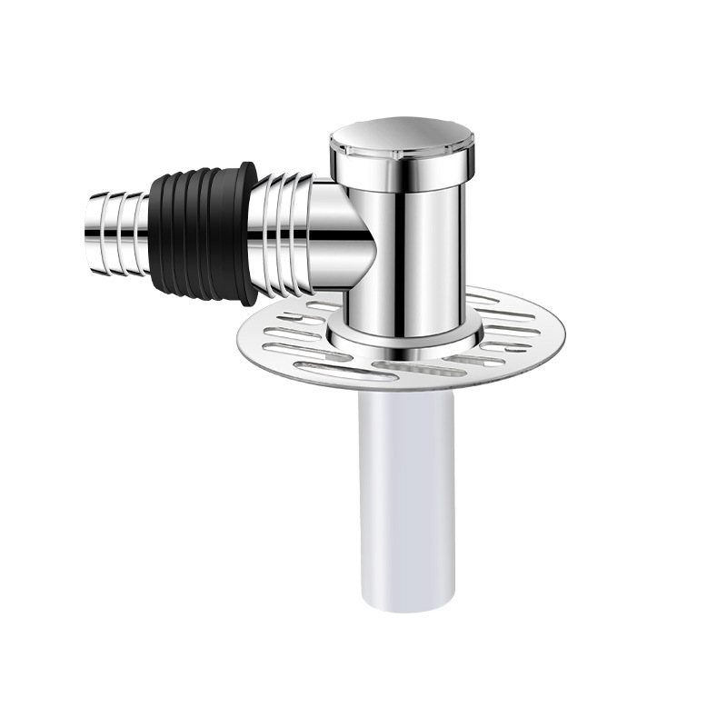 The three-way drain pipe for the washing machine, the joint of the drain pipe and the floor drain, is connected to the three-way manifold, and the water distributor is split into two Item Picture