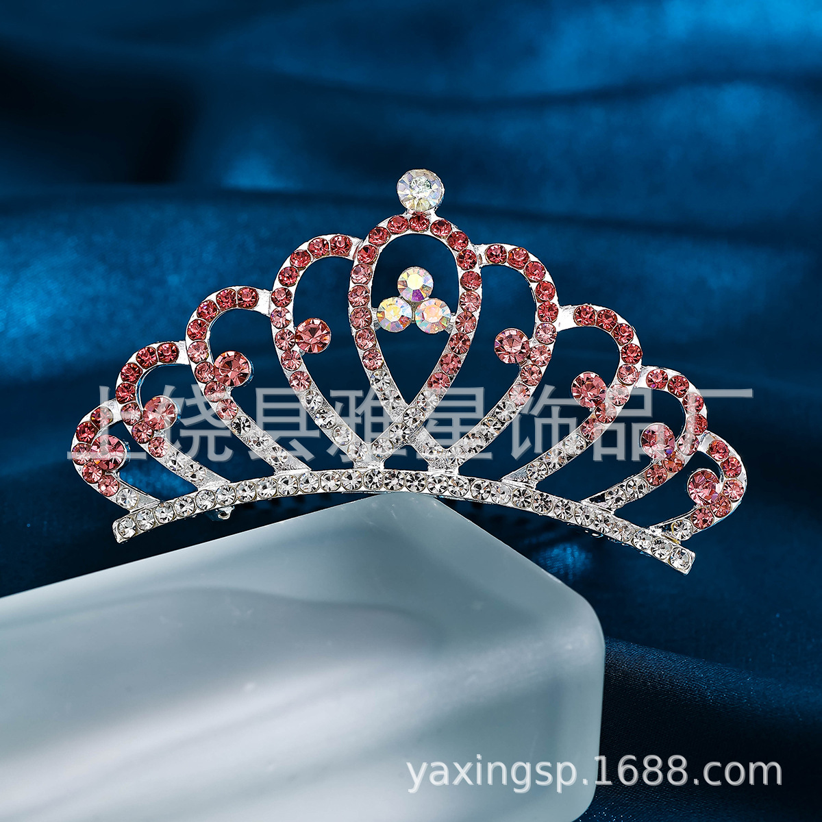 Crown comb accessories, princess birthday performance hair accessories, alloy crown accessories wholesale, crown factory direct sales Specification image